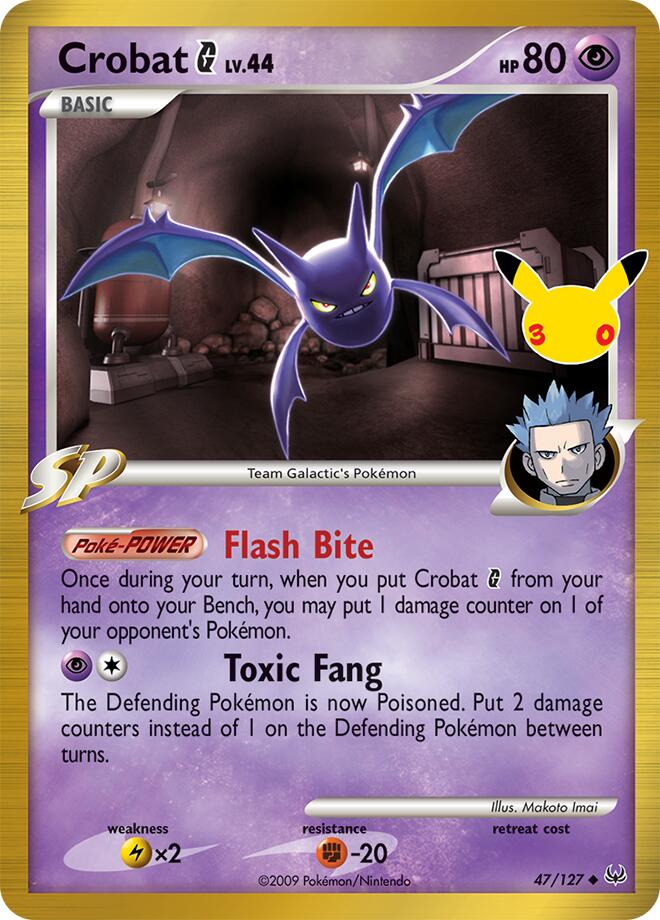 Crobat G 47/127 (ME: 30th Celebration Classic Collection)  - Holofoil | Good Games Morley