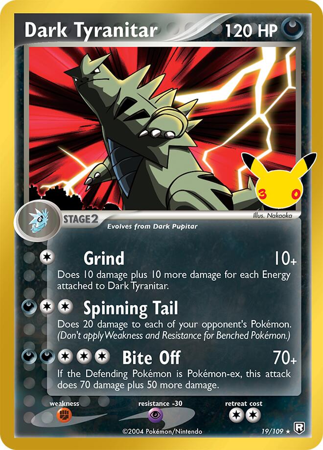 Dark Tyranitar 19/109 (ME: 30th Celebration Classic Collection)  - Holofoil | Good Games Morley