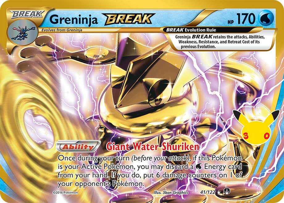 Greninja BREAK 41/122 (ME: 30th Celebration Classic Collection)  - Holofoil | Good Games Morley