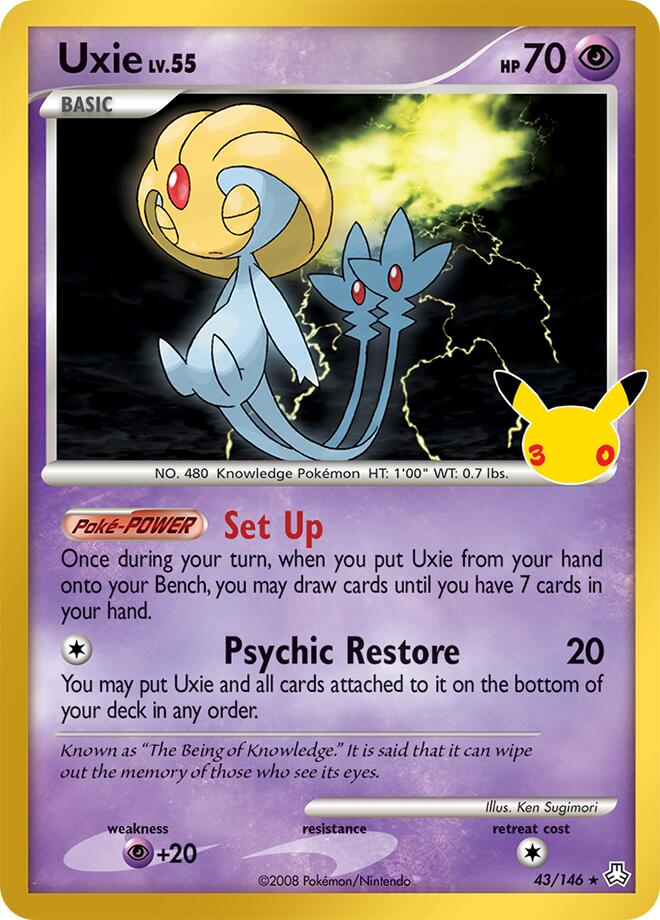 Uxie 43/146 (ME: 30th Celebration Classic Collection)  - Holofoil | Good Games Morley