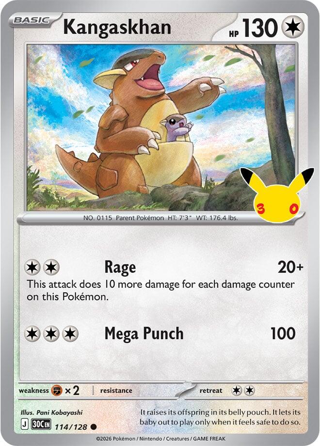 Kangaskhan 114/128 (ME: 30th Celebration)  - Holofoil | Good Games Morley