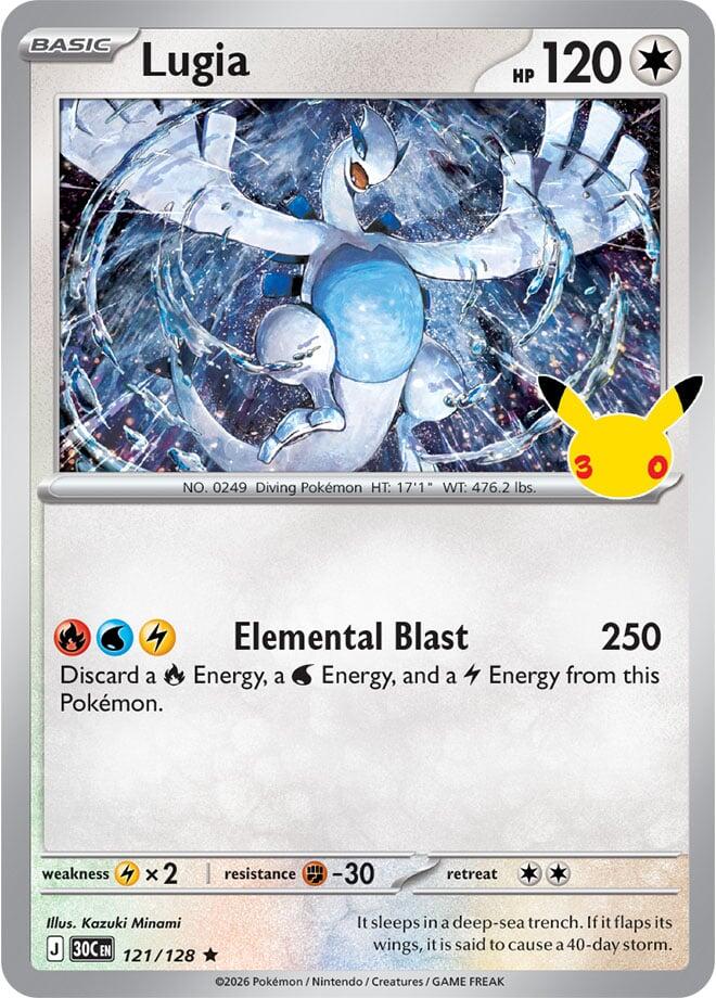 Lugia 121/128 (ME: 30th Celebration)  - Holofoil | Good Games Morley