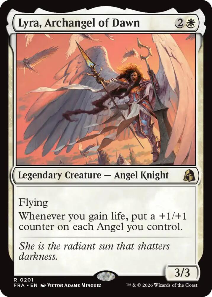 Lyra, Archangel of Dawn 201 (Reality Fracture)  - Foil | Good Games Morley