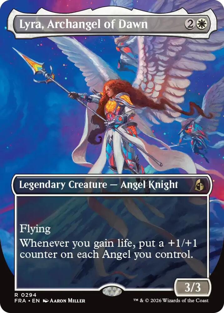 Lyra, Archangel of Dawn 294 (Reality Fracture)  - Borderless | Good Games Morley