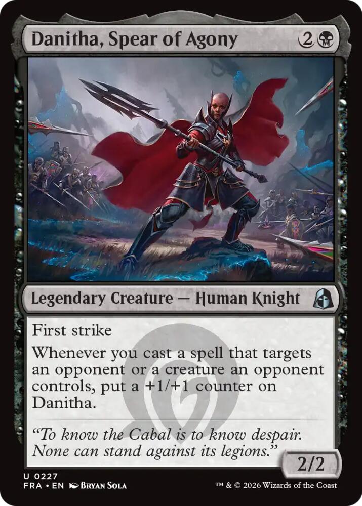 Danitha, Spear of Agony 227 (Reality Fracture)  - Foil | Good Games Morley