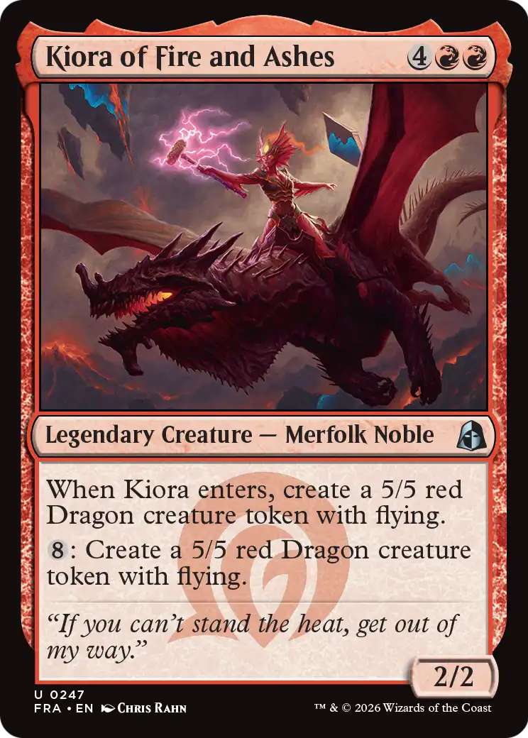 Kiora of Fire and Ashes 247 (Reality Fracture)  - Foil | Good Games Morley