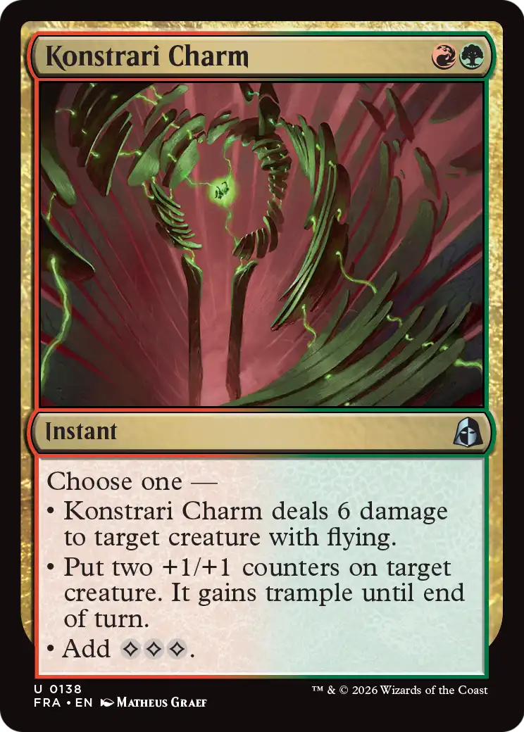 Konstrari Charm 138 (Reality Fracture)  - Foil | Good Games Morley