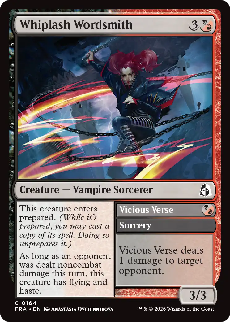 Whiplash Wordsmith // Vicious Verse 164 (Reality Fracture)  - Foil | Good Games Morley