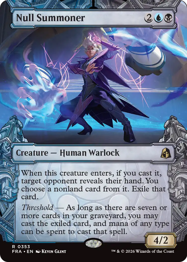 Null Summoner 353 (Reality Fracture)  - Showcase Foil | Good Games Morley