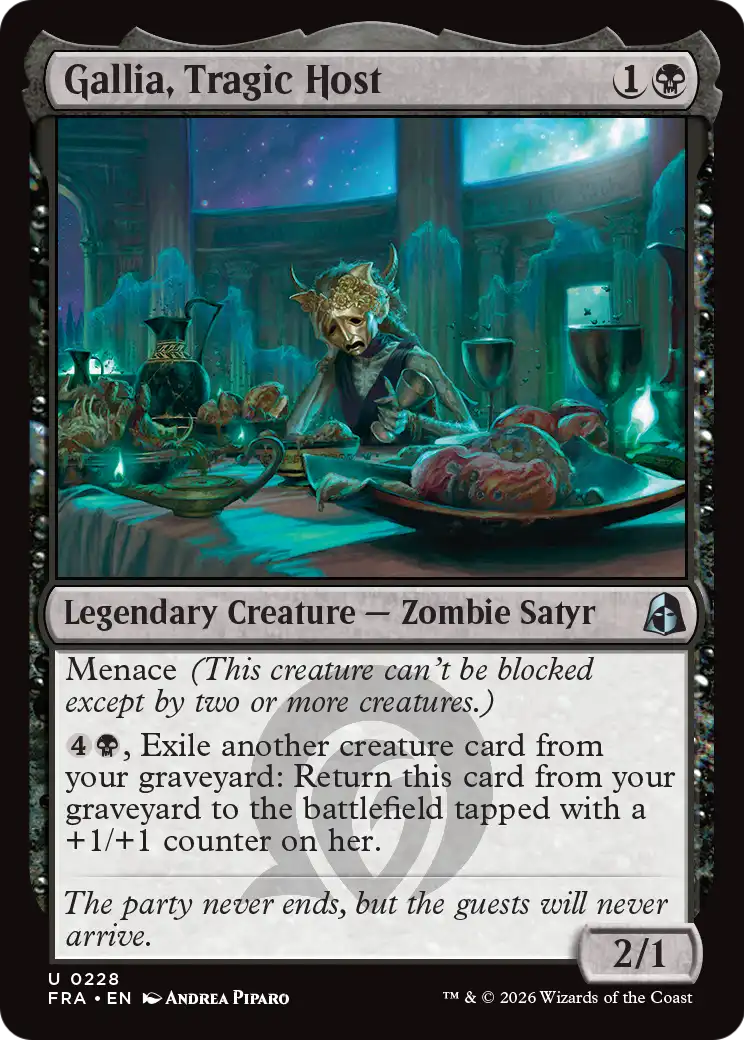 Gallia, Tragic Host 228 (Reality Fracture)  - Foil | Good Games Morley