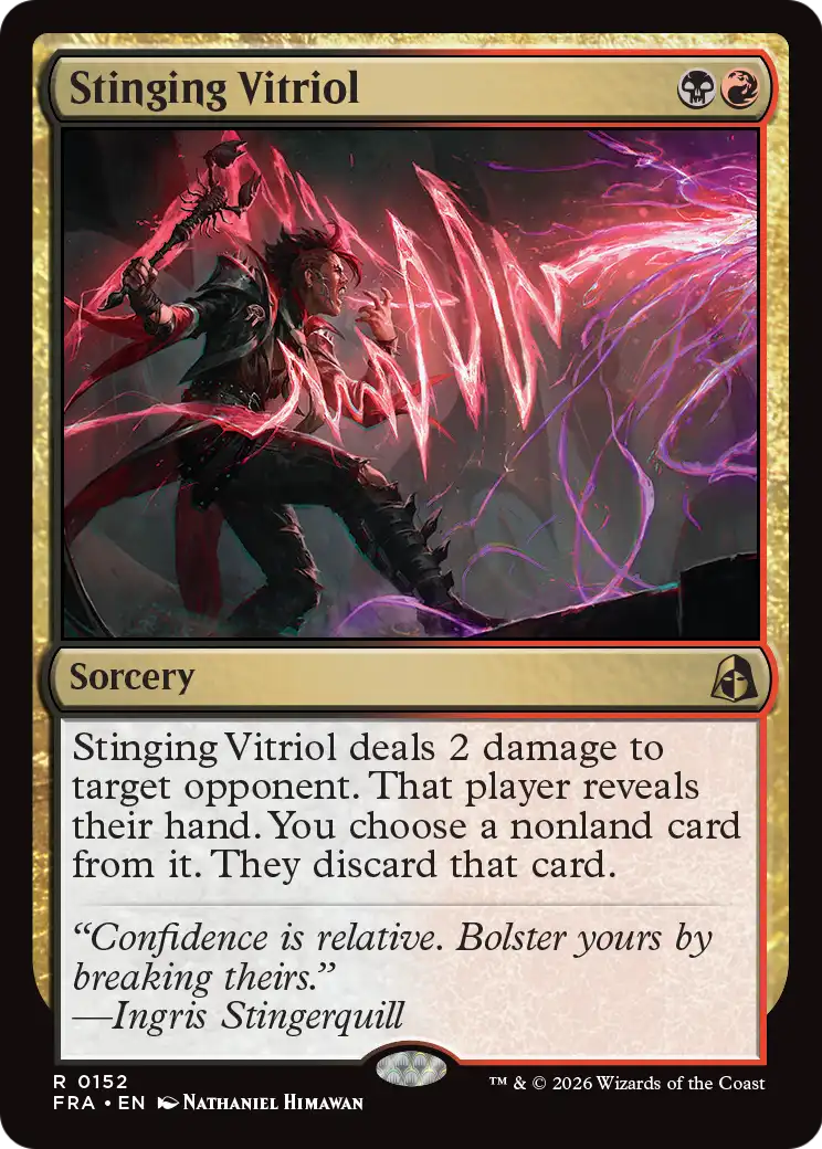 Stinging Vitriol 152 (Reality Fracture)  - Foil | Good Games Morley
