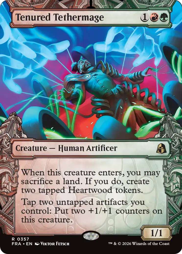 Tenured Tethermage 357 (Reality Fracture)  - Showcase Foil | Good Games Morley