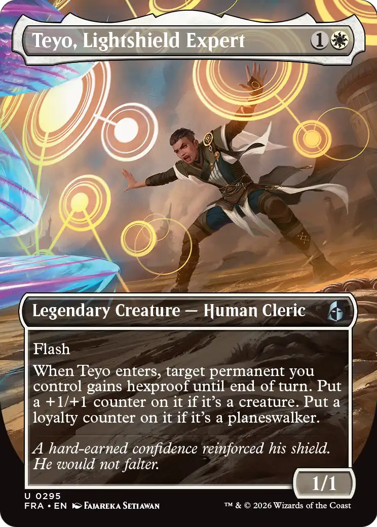 Teyo, Lightshield Expert 295 (Reality Fracture)  - Borderless Foil | Good Games Morley