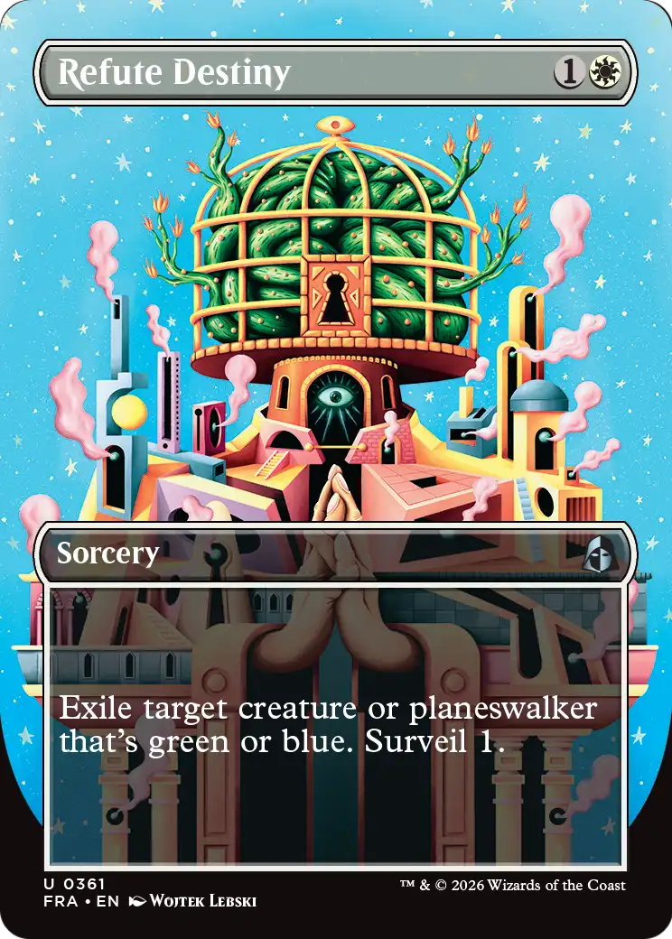 Refute Destiny 361 (Reality Fracture)  - Borderless Foil | Good Games Morley