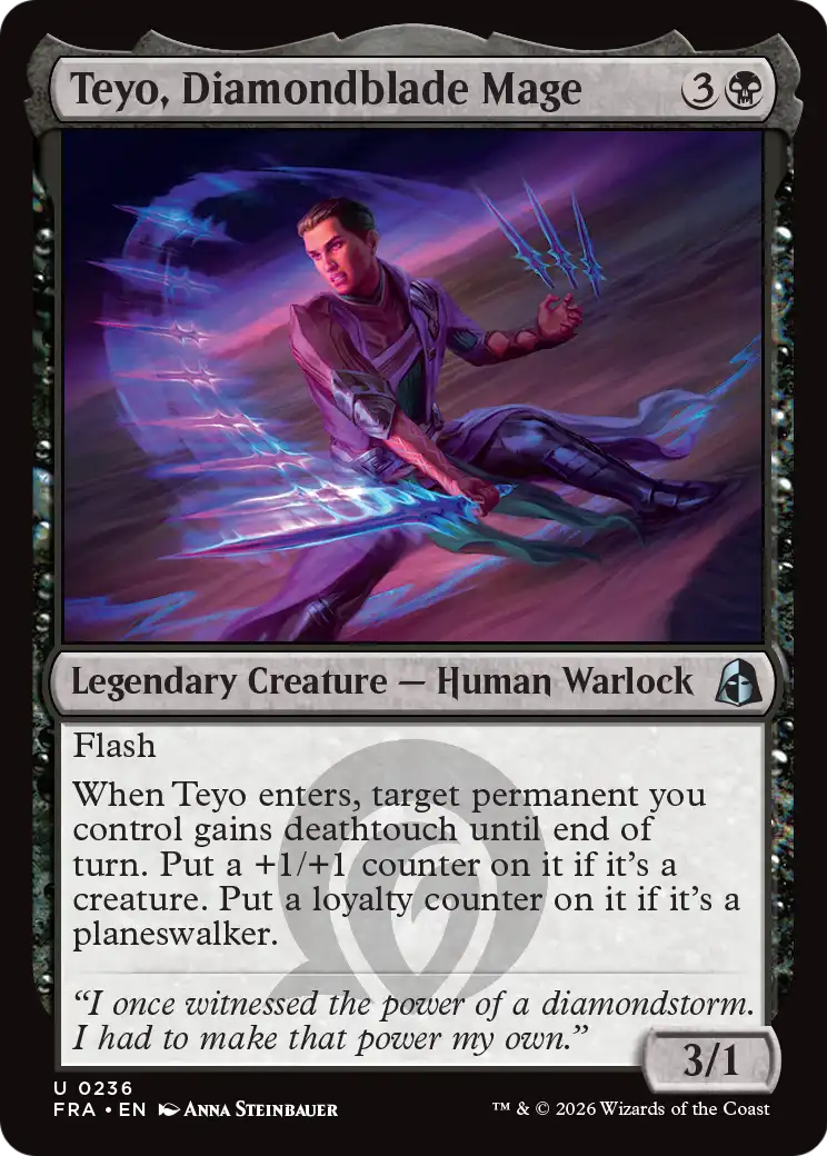 Teyo, Diamondblade Mage 236 (Reality Fracture)  - Foil | Good Games Morley