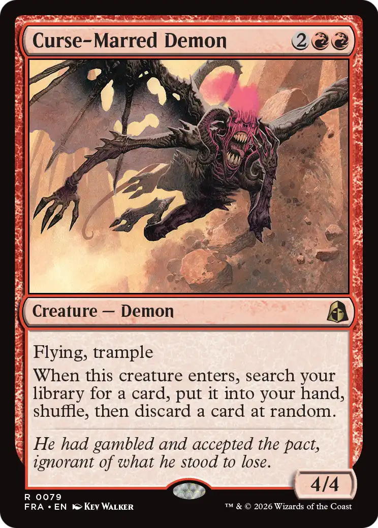 Curse-Marred Demon 79 (Reality Fracture)  - Foil | Good Games Morley