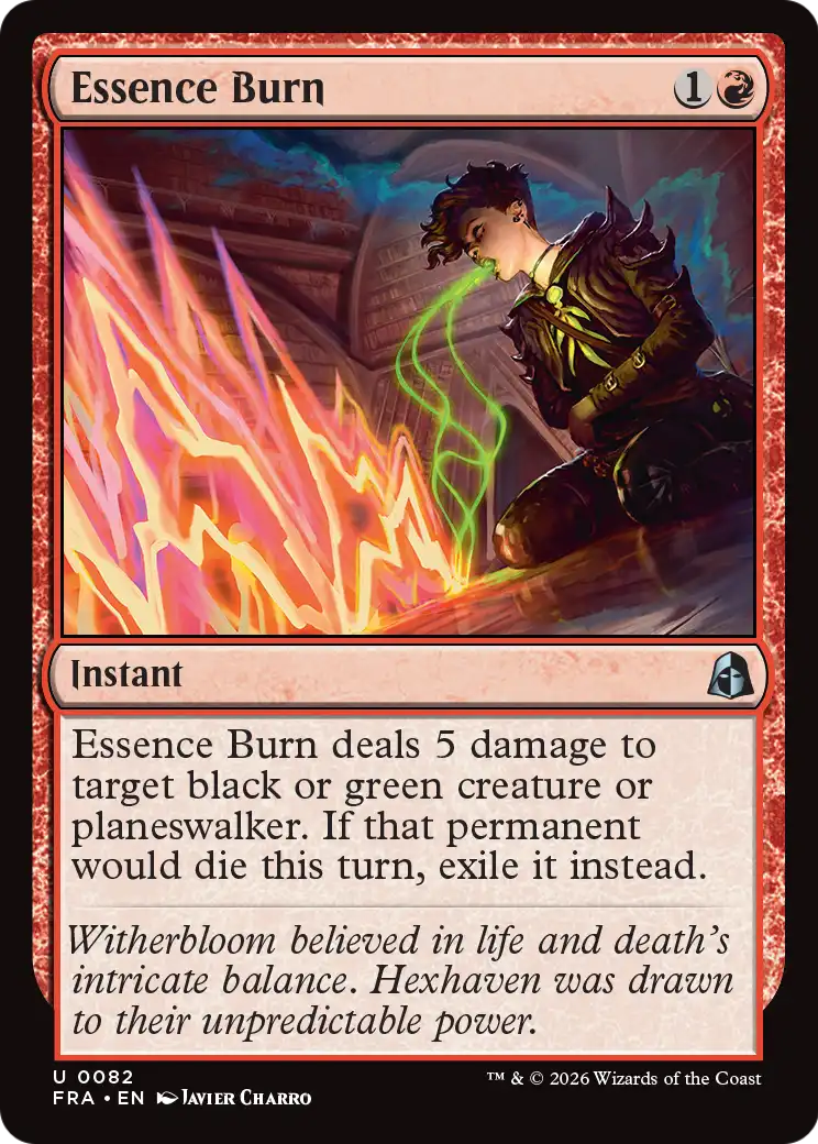 Essence Burn 82 (Reality Fracture)  - Foil | Good Games Morley