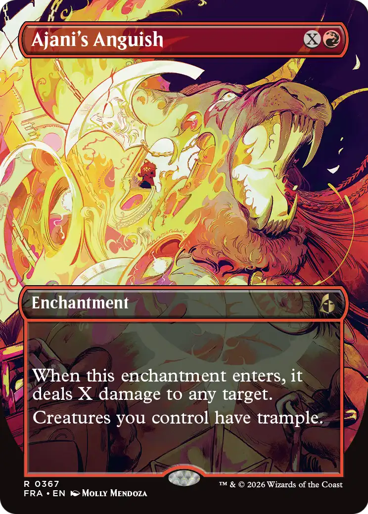 Ajani's Anguish 367 (Reality Fracture)  - Borderless | Good Games Morley