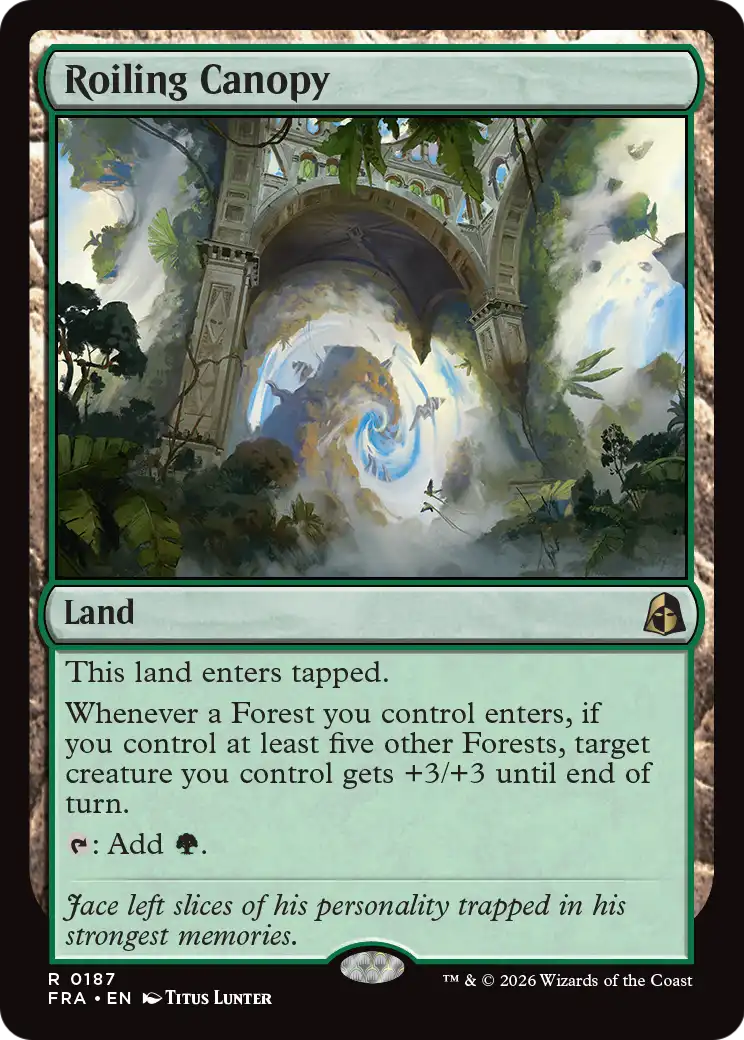 Roiling Canopy 187 (Reality Fracture)  - Foil | Good Games Morley