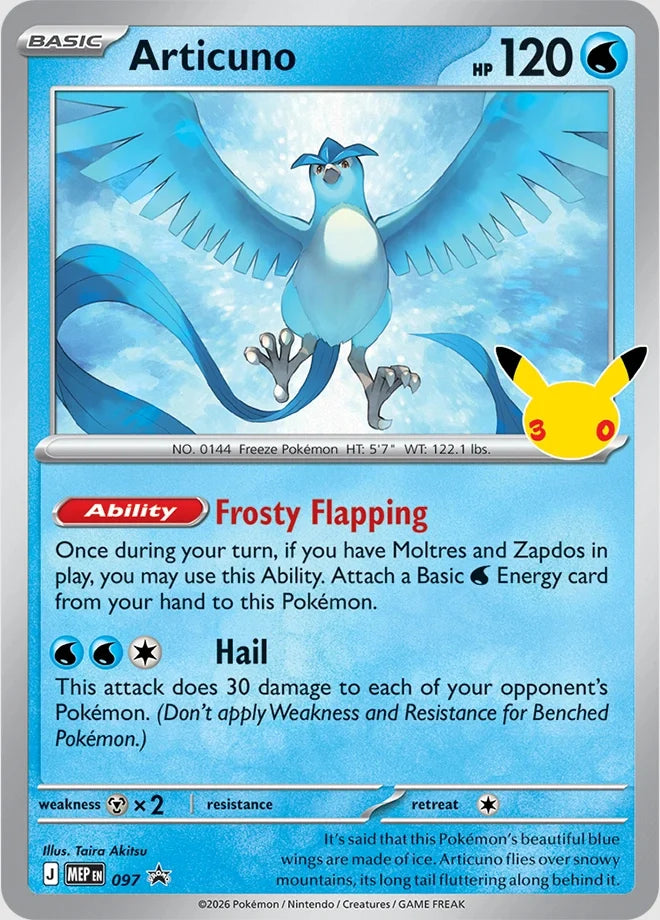 Articuno 097 (ME: Mega Evolution Promo)  - Holofoil | Good Games Morley