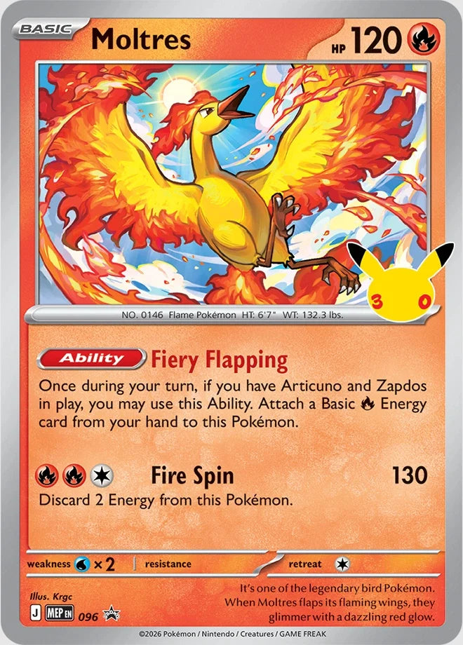 Moltres 096 (ME: Mega Evolution Promo)  - Holofoil | Good Games Morley
