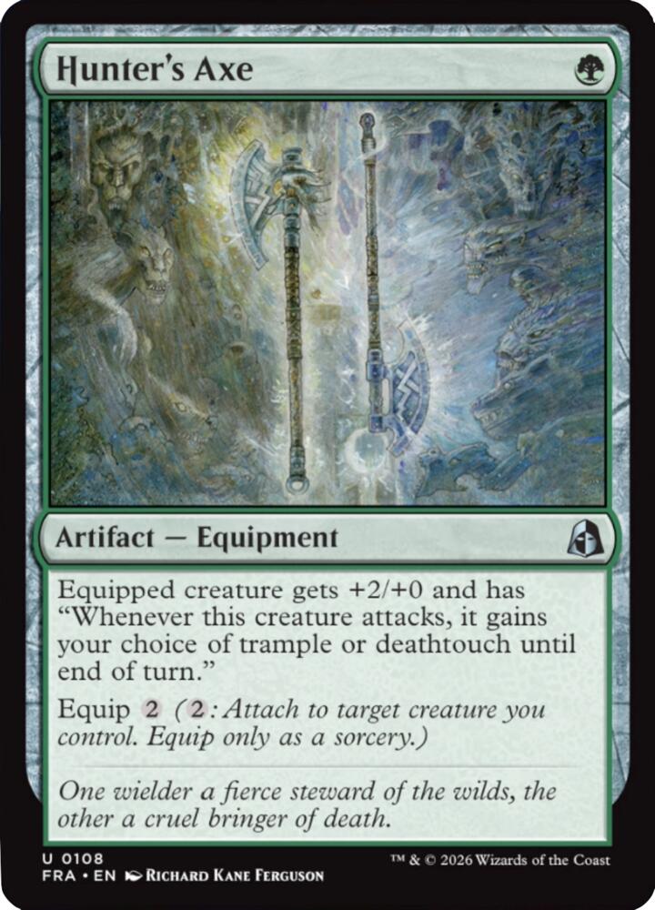 Hunter's Axe 108 (Reality Fracture)  - Foil | Good Games Morley