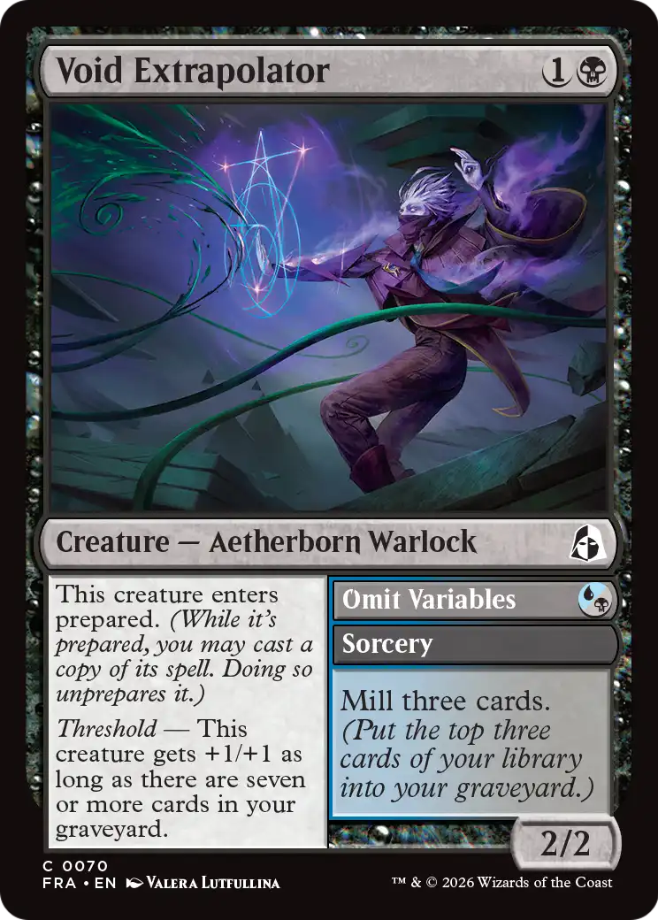 Void Extrapolator // Omit Variables 70 (Reality Fracture)  - Foil | Good Games Morley