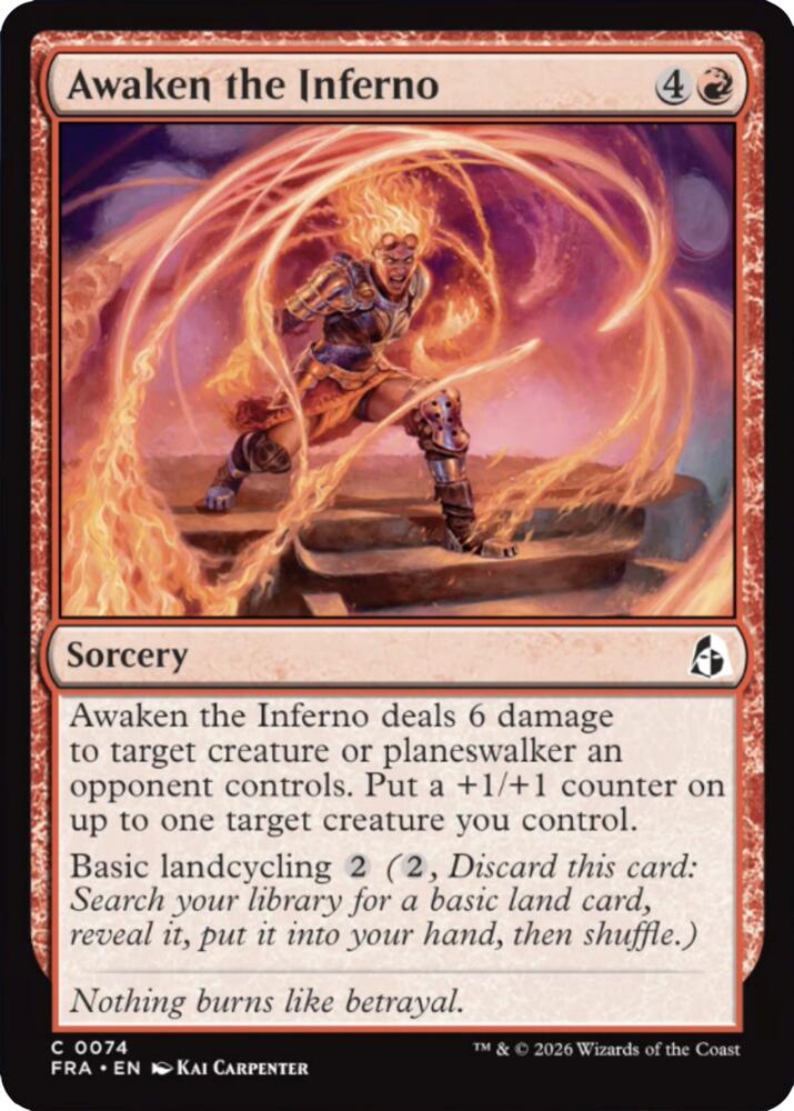 Awaken the Inferno 74 (Reality Fracture)  - Foil | Good Games Morley