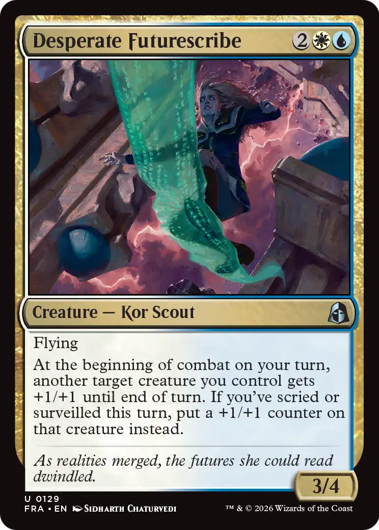 Desperate Futurescribe 129 (Reality Fracture)  - Foil | Good Games Morley