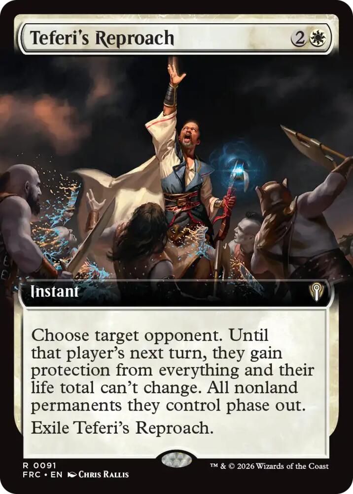 Teferi's Reproach 91 (Commander: Reality Fracture)  - Extended Art | Good Games Morley