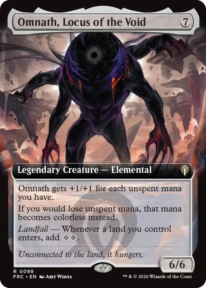 Omnath, Locus of the Void 88 (Commander: Reality Fracture)  - Extended Art | Good Games Morley