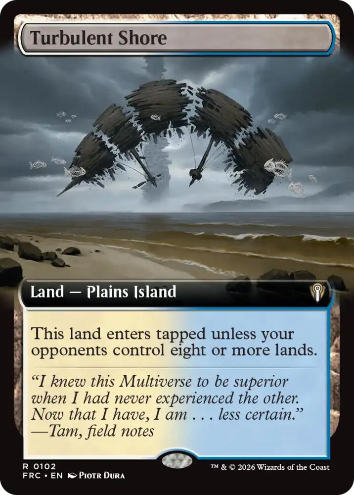 Turbulent Shore 102 (Commander: Reality Fracture)  - Extended Art | Good Games Morley