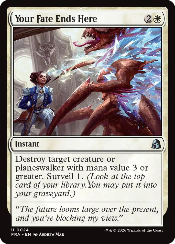 Your Fate Ends Here 24 (Reality Fracture)  - Foil | Good Games Morley
