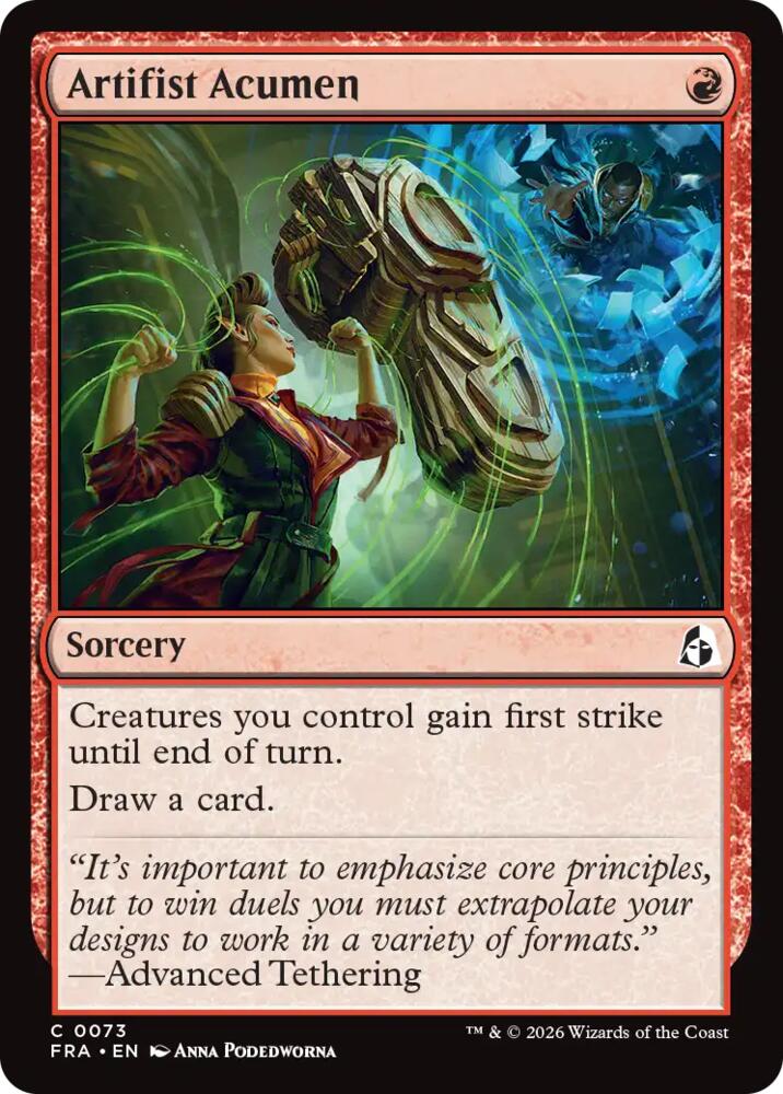 Artifist Acumen 73 (Reality Fracture)  - Foil | Good Games Morley