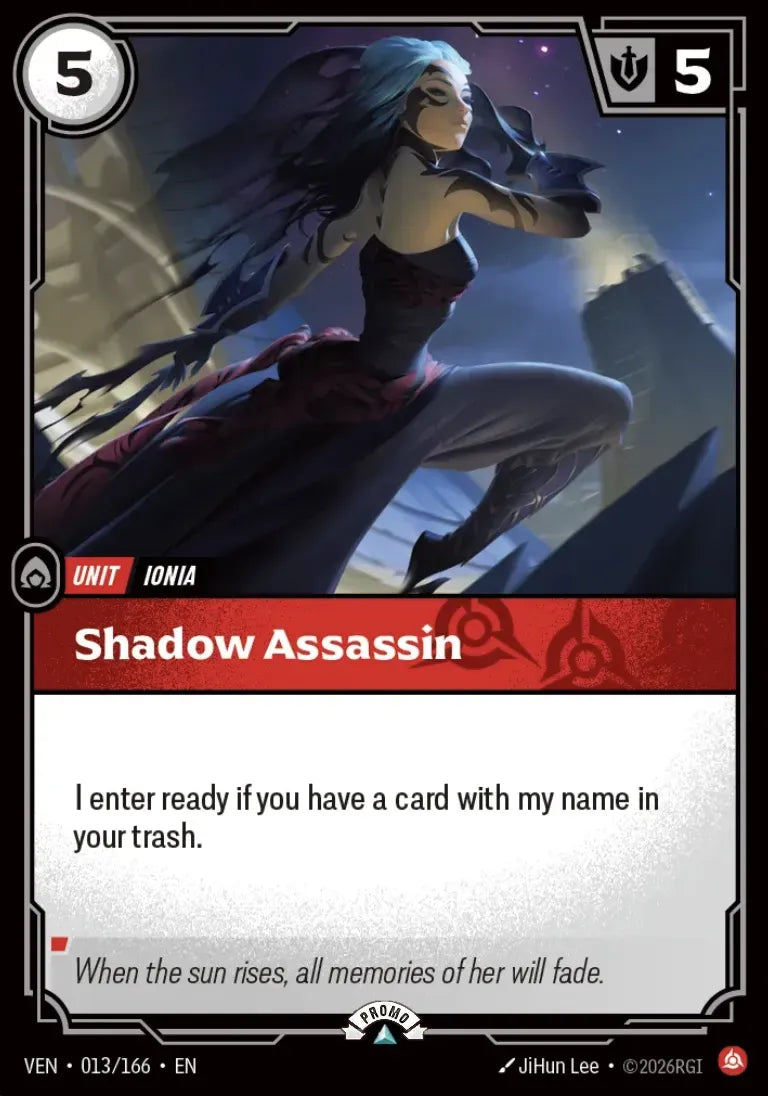Shadow Assassin 013/166 (Riftbound Organized Play Promotional Cards)  - Foil | Good Games Morley