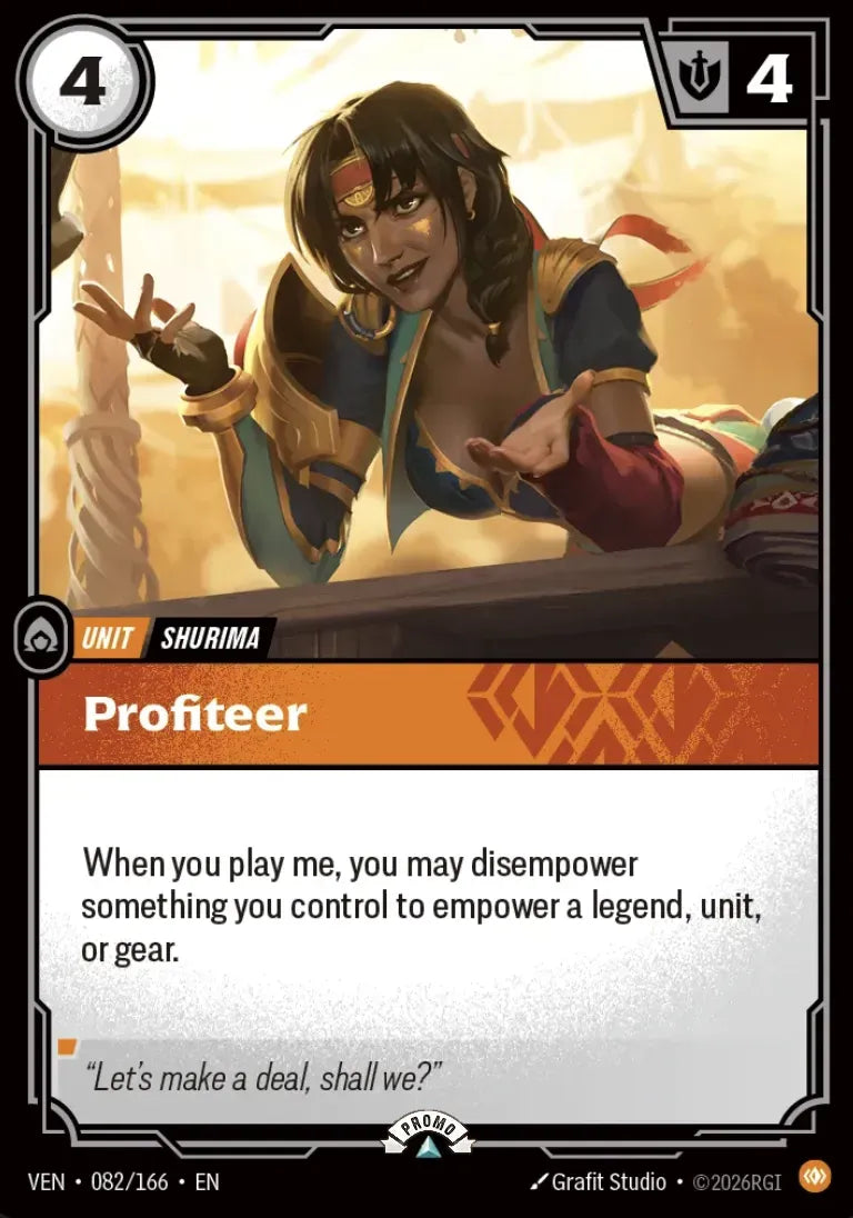 Profiteer 082/166 (Riftbound Organized Play Promotional Cards)  - Foil | Good Games Morley