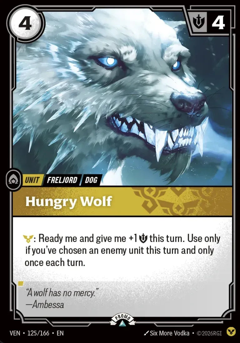 Hungry Wolf 125/166 (Riftbound Organized Play Promotional Cards)  - Foil | Good Games Morley