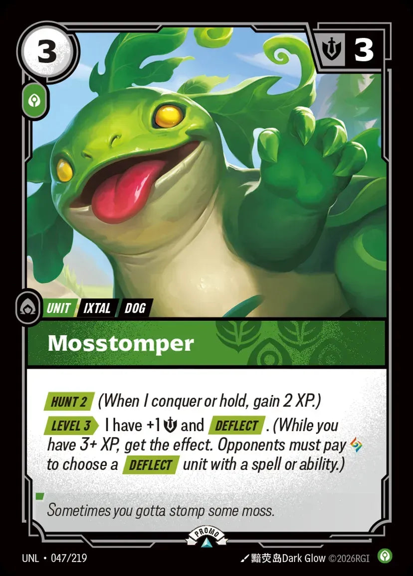 Mosstomper 047/219 (Riftbound Organized Play Promotional Cards)  - Foil | Good Games Morley