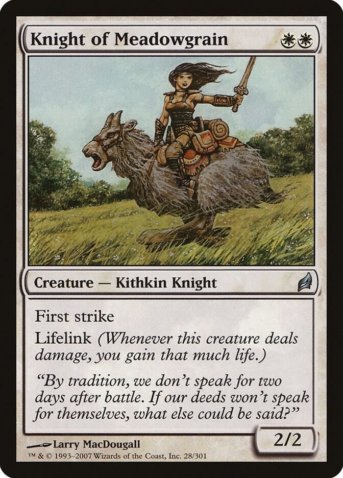 Knight of Meadowgrain 28/301 (Lorwyn)  - Foil | Good Games Morley