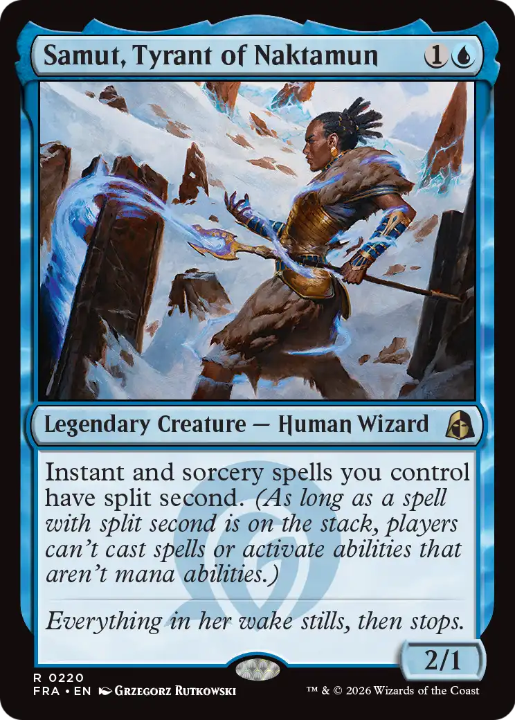 Samut, Tyrant of Naktamun 220 (Reality Fracture)  - Foil | Good Games Morley