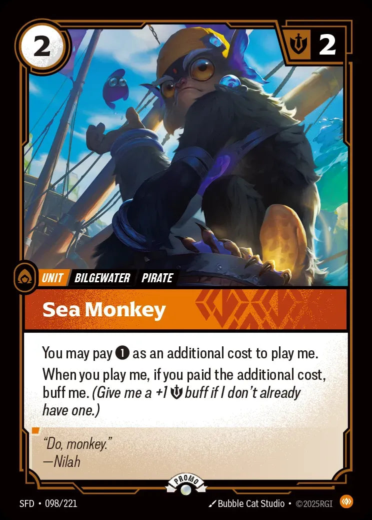 Sea Monkey 098/221 (Riftbound Organized Play Promotional Cards)  - Foil | Good Games Morley