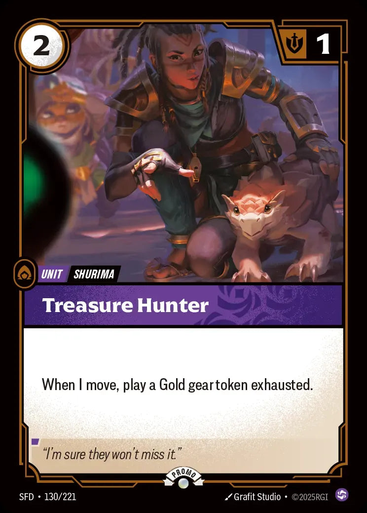 Treasure Hunter 130/221 (Riftbound Organized Play Promotional Cards)  - Foil | Good Games Morley