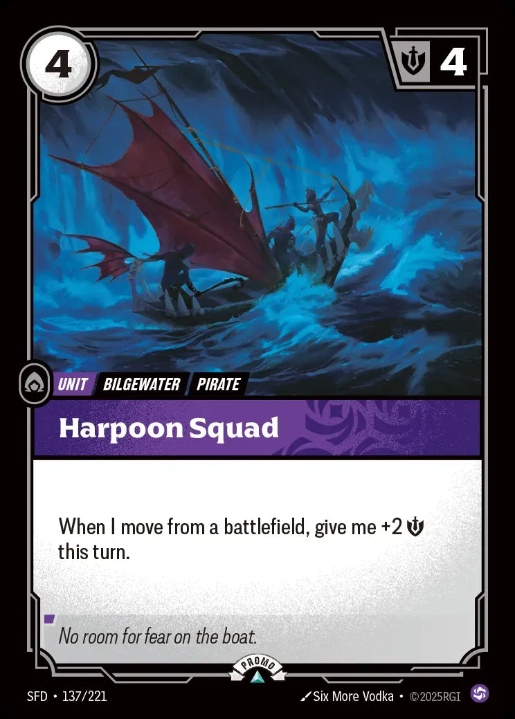 Harpoon Squad 137/221 (Riftbound Organized Play Promotional Cards)  - Foil | Good Games Morley