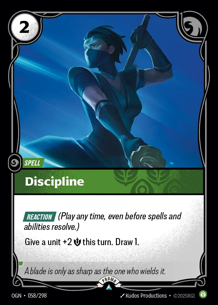 Discipline 058/298 (Riftbound Organized Play Promotional Cards)  - Foil | Good Games Morley