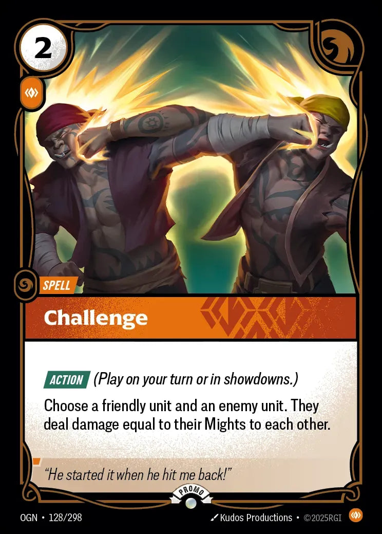 Challenge 128/298 (Riftbound Organized Play Promotional Cards)  - Foil | Good Games Morley