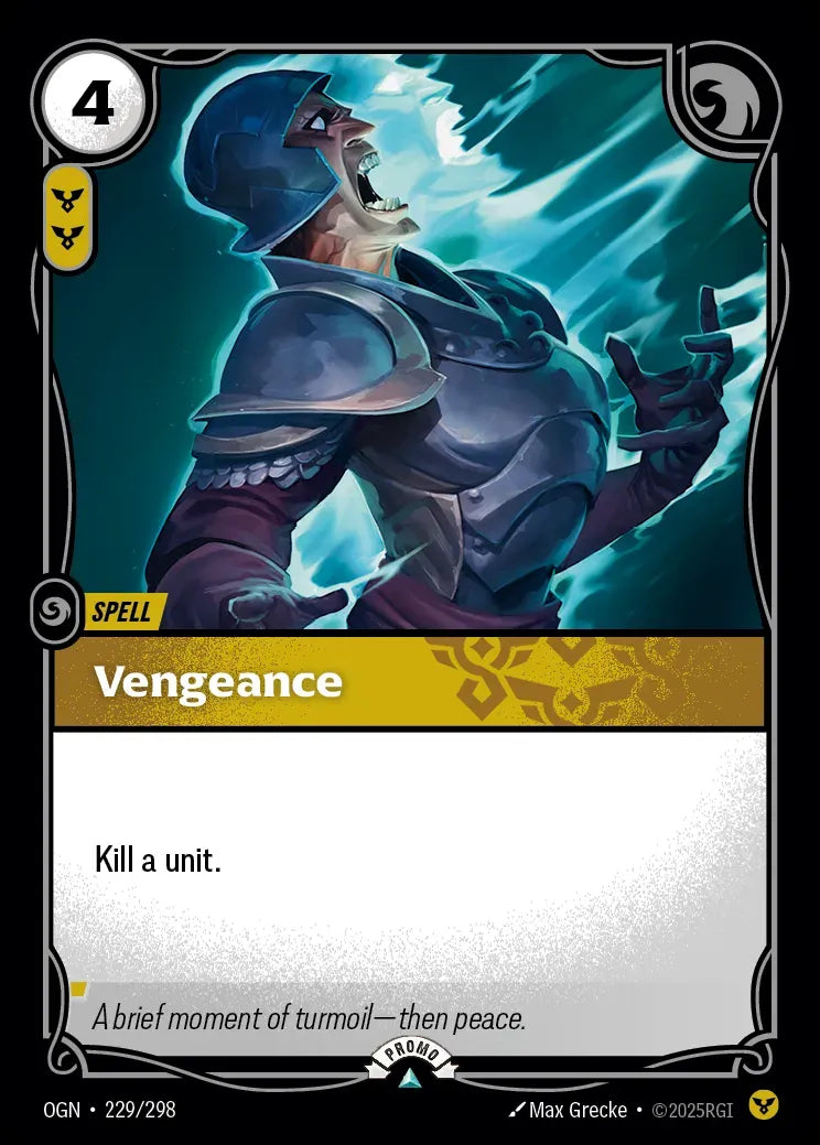 Vengeance 229/298 (Riftbound Organized Play Promotional Cards)  - Foil | Good Games Morley