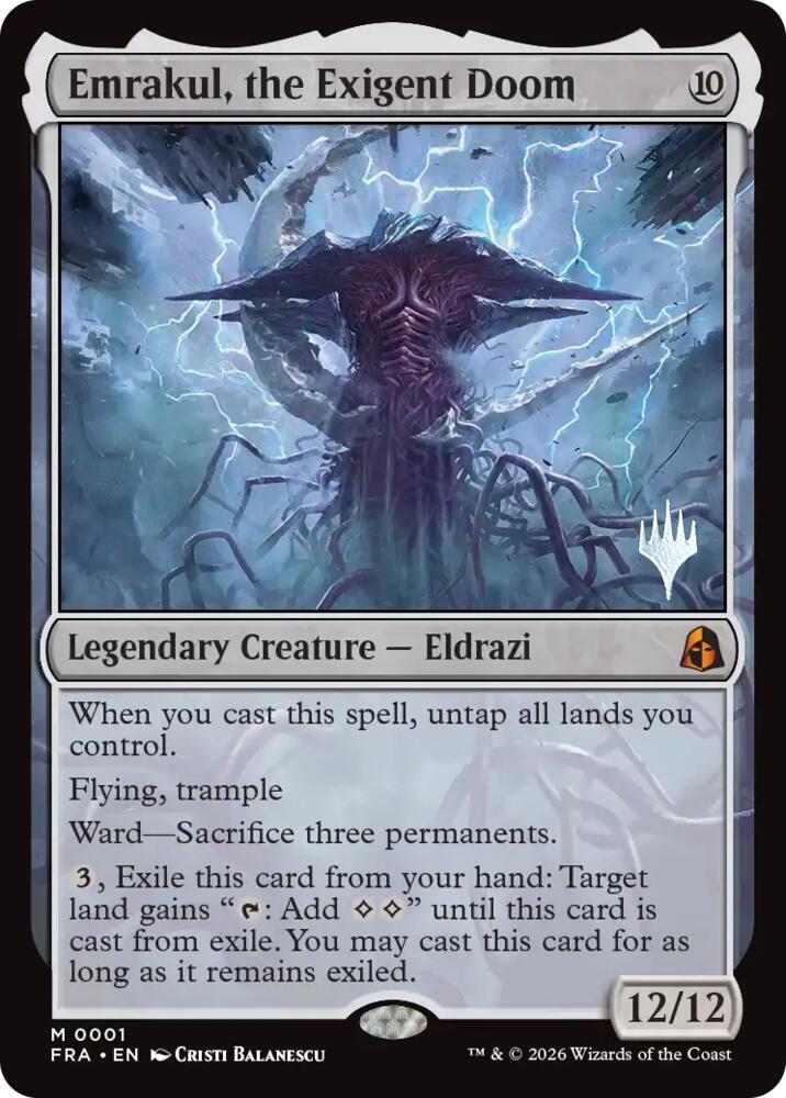 Emrakul the Exigent Doom 1 (Promo Pack: Reality Fracture)  | Good Games Morley