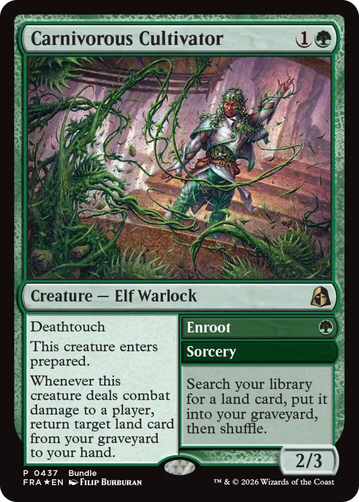 Carnivorous Cultivator 437 (Unique and Miscellaneous Promos)  - Foil | Good Games Morley