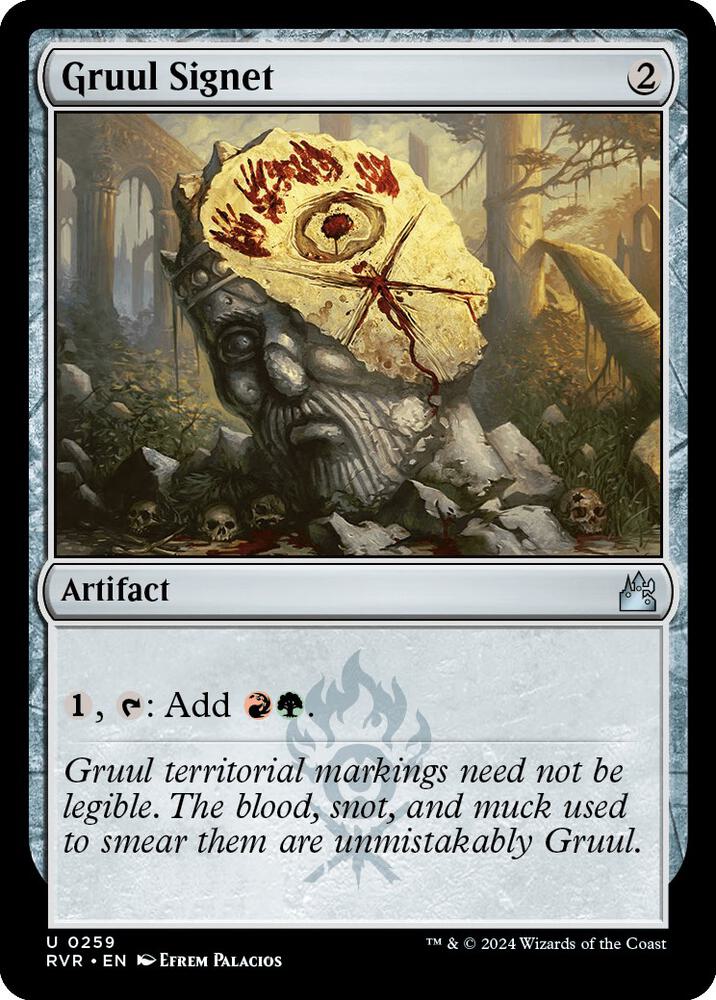 Gruul Signet 259 (Ravnica Remastered)  - Foil | Good Games Morley