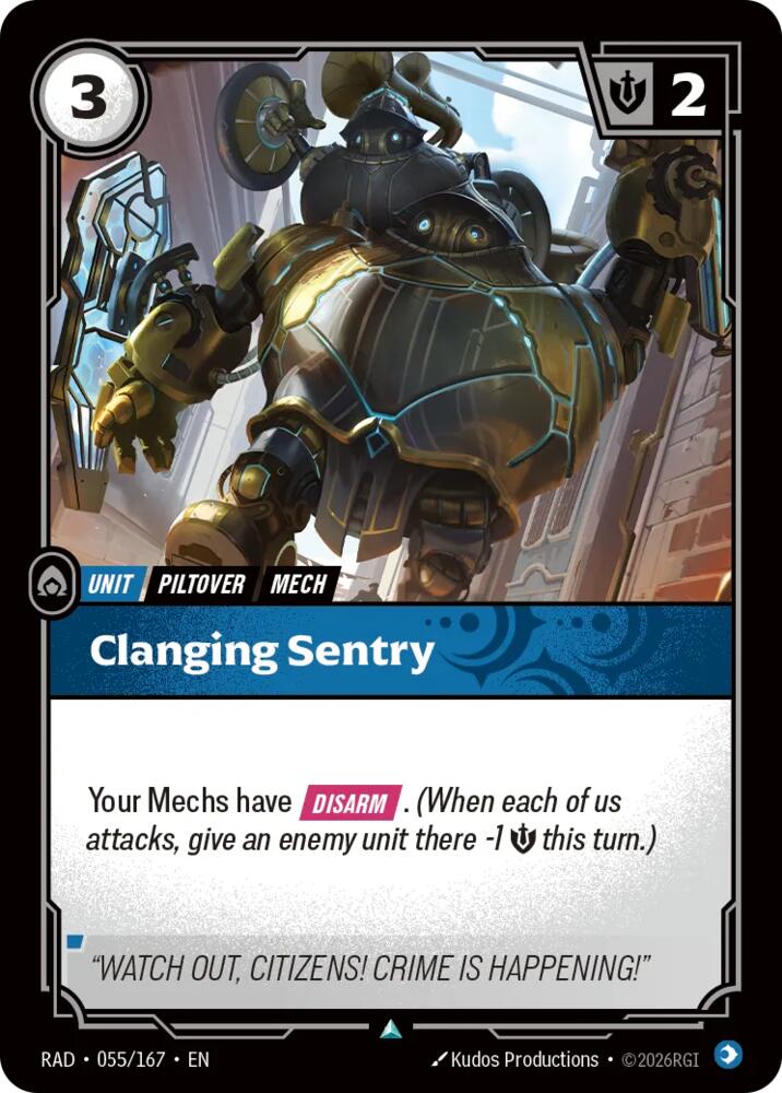 Clanging Sentry 055/167 (Radiance)  | Good Games Morley